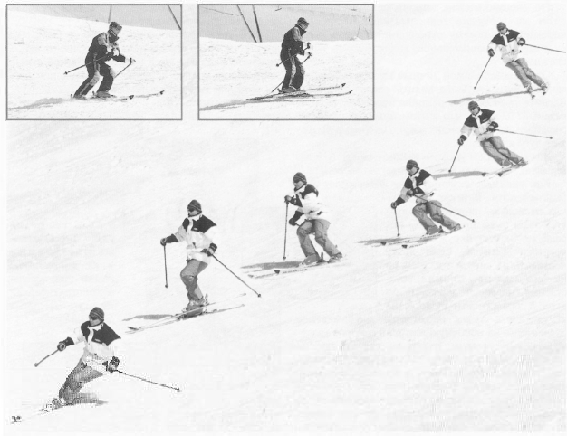 Выталкивание коньком в горнолыжном спорте
